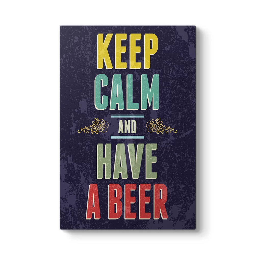 Keep Calm And Have a Beer I Tablosu - Model 2